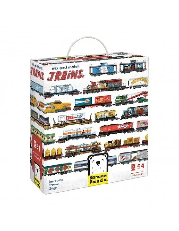 Φωτογραφία προϊόντος: Παιδικό Παζλ Banana Panda Mix and Match Trains 5+ ΠΟΛΥΧΡΩΜΟ
