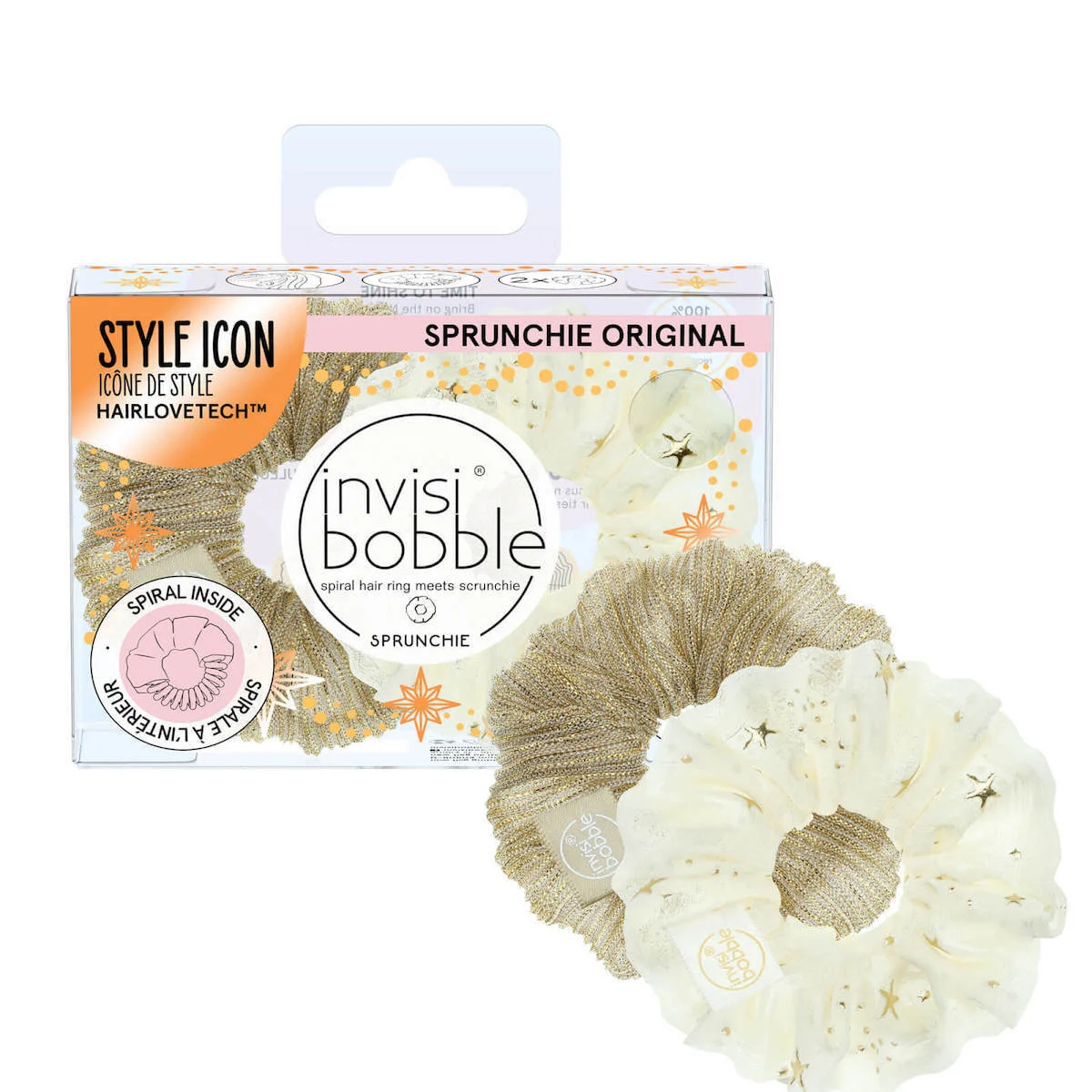 Φωτογραφία προϊόντος: Invisibobble Original Time To Shine Scrunchies Λαστιχάκια Μαλλιών 2τμχ