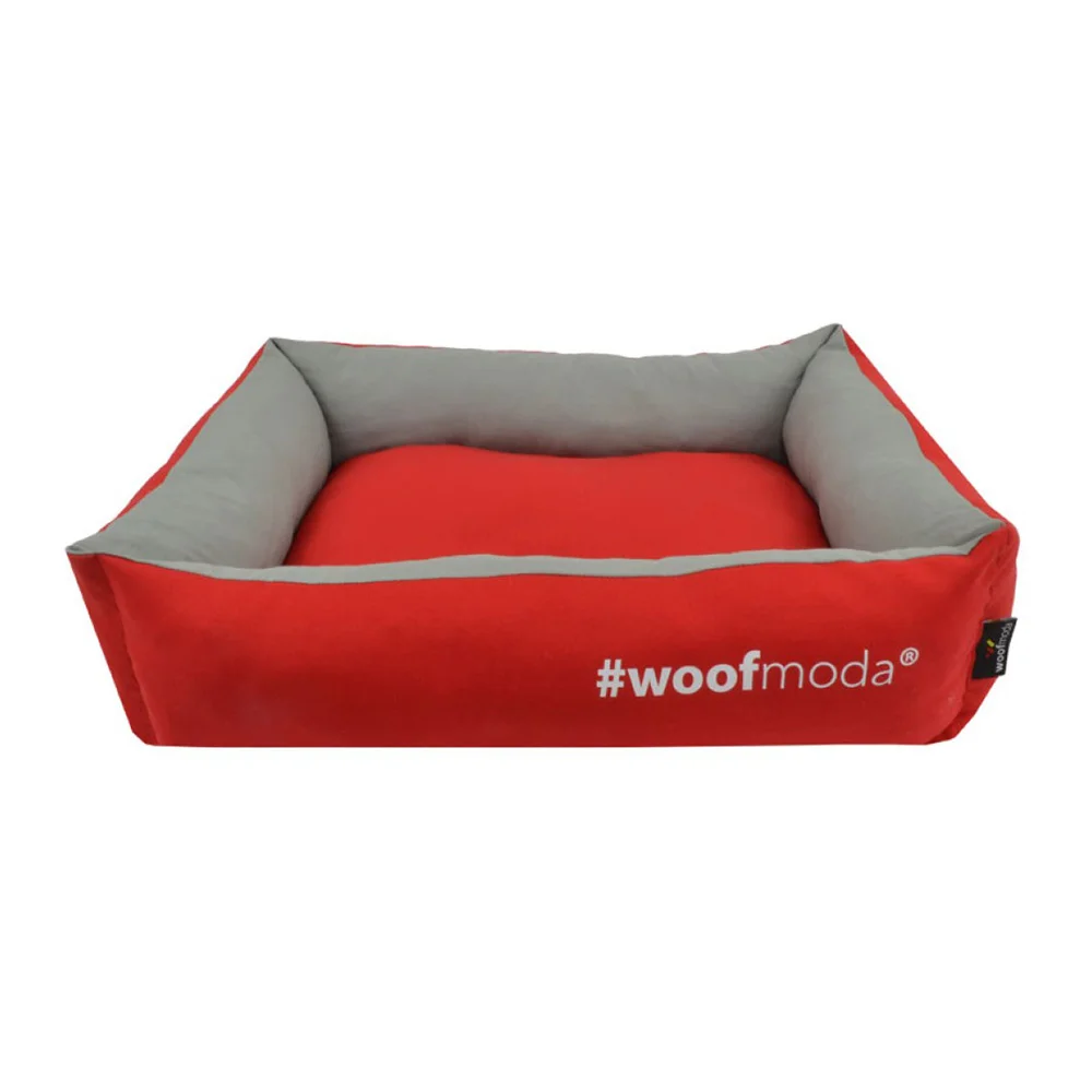 Φωτογραφία προϊόντος: Woofmoda Κρεβάτι Σκύλου - Γάτας Πουφ Κόκκινο 46x53εκ.