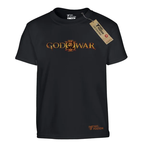 Φωτογραφία προϊόντος: Παιδικό T-shirt Βαμβακερό Takeposition, Game God of War logo, Μπλε royal/ Large, 806-4711-prosf