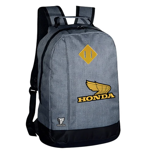 Φωτογραφία προϊόντος: Σακίδιο πλάτης Takeposition Riv, Honda Logo, 1 κεντρική θέση, 45Y x 30Π x 16Β, Γκρι, 975-9047
