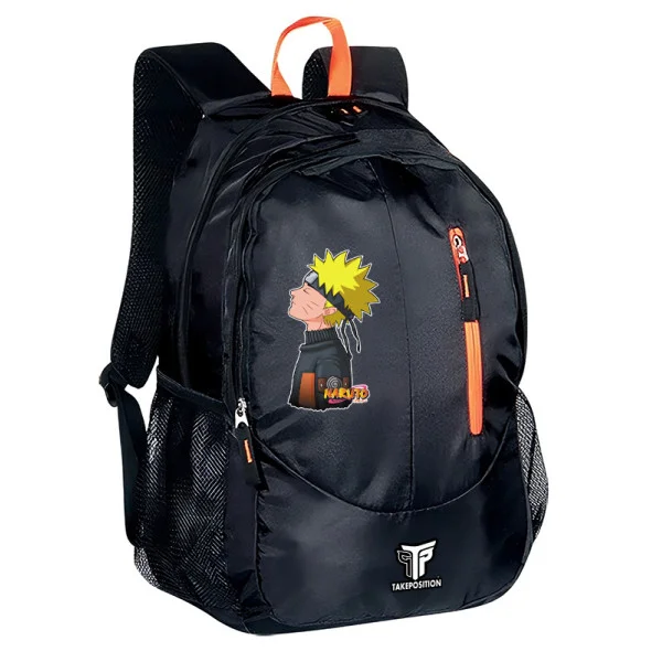 Φωτογραφία προϊόντος: Σακίδιο πλάτης Takeposition Wild Anime Naruto thinking, 2 κεντρική θέση Rpet 600D 45Y x 29Π x 17Β, Μαύρο, 970-1323