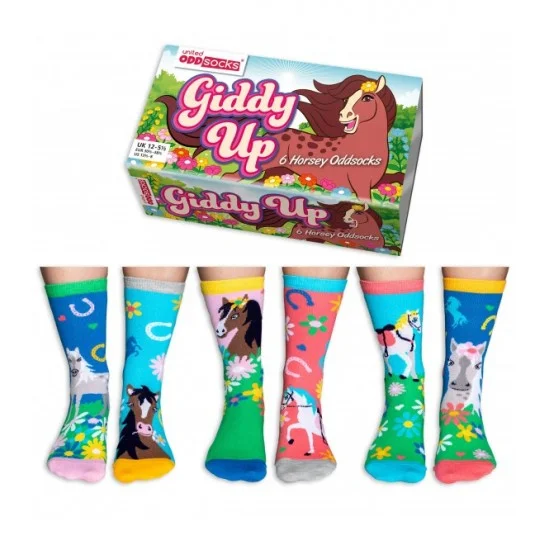 Φωτογραφία προϊόντος: United OddSocks 'Giddy Up' Παιδικές Κάλτσες 6 Διαφορετικά Σχέδια (No 30.5-38.5)