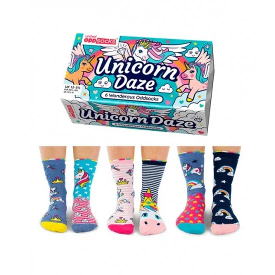 Φωτογραφία προϊόντος: United OddSocks 'Unicorn Daze' Παιδικές Κάλτσες 6 Διαφορετικά Σχέδια (No 30.5-38.5)