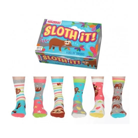 Φωτογραφία προϊόντος: United OddSocks 'Sloth It' Γυναικείες Κάλτσες 6 Διαφορετικά Σχέδια (Μέγεθος 37-42)
