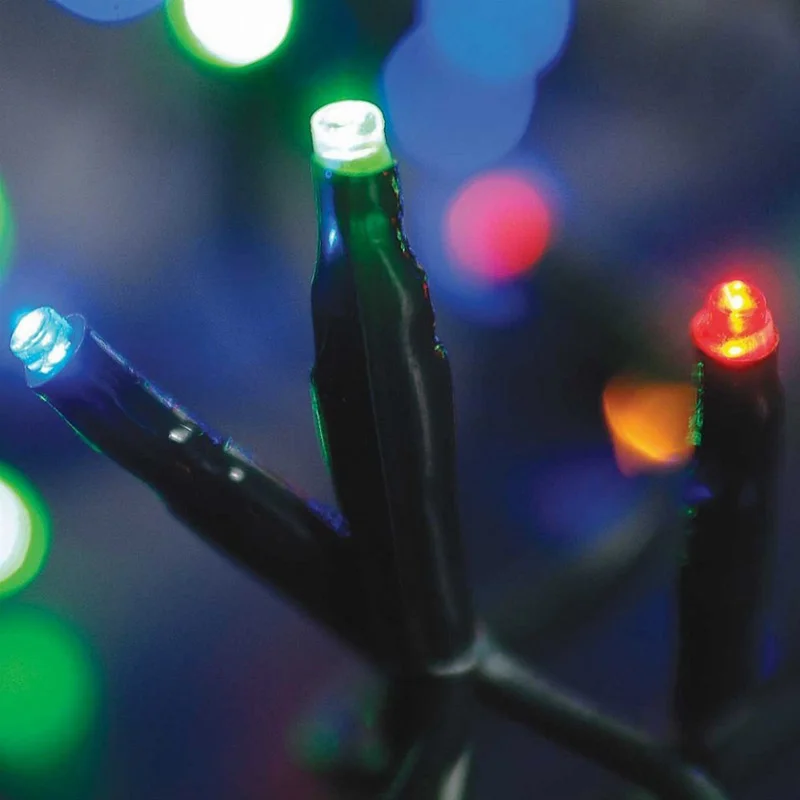 Φωτογραφία προϊόντος: OEM 100 Led Με Πρόγραμμα Πράσινο Καλώδιο, Πολύχρωμο Led IP44 31V