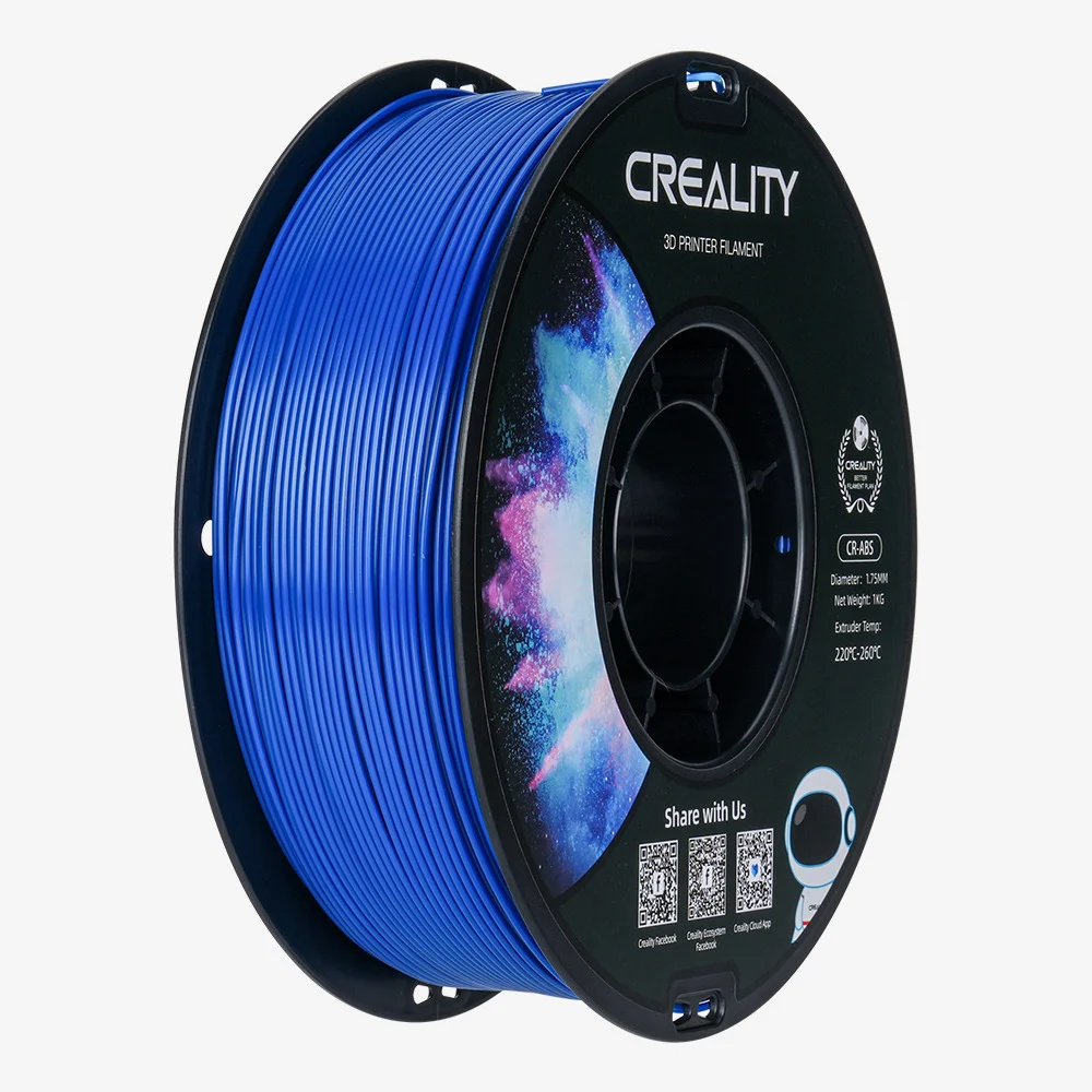 Φωτογραφία προϊόντος: Creality CR-ABS Blue 3D Printer Filament, Large Object Stability, Tensile Str. 43MPA, 1 kg Spool1.75