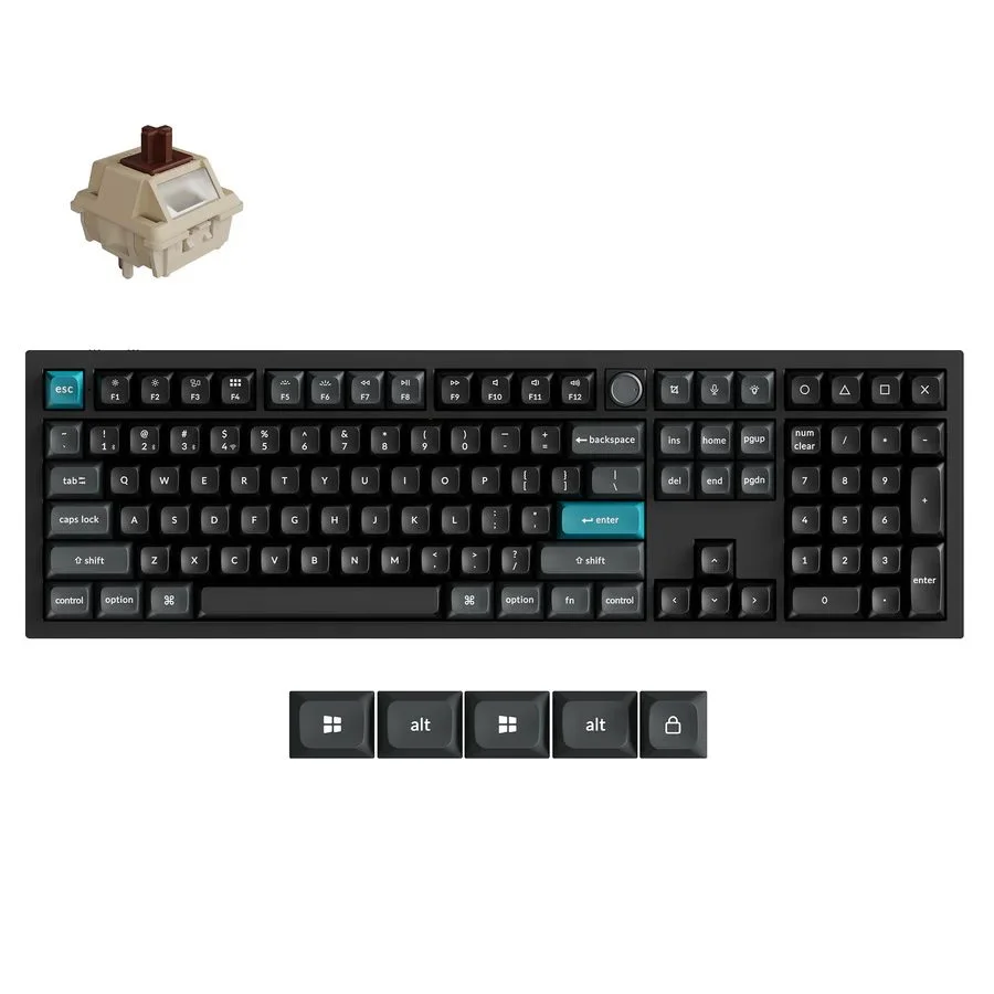 Φωτογραφία προϊόντος: Keychron Q6 Ultra (Q6U-M3) ZMK RGB 8K Wireless Custom Mechanical Keyboard-Brown Switch 100% US