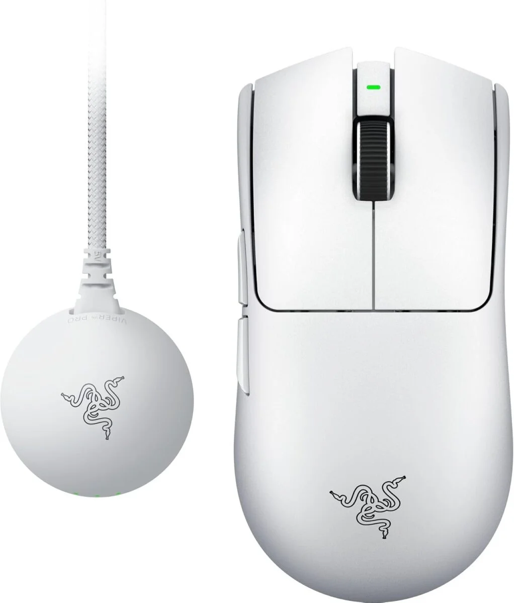 Φωτογραφία προϊόντος: Razer VIPER V4 PRO White – Wireless Gaming Mouse – 50g – 8K Polling Rate – 50K DPI – 180h Battery