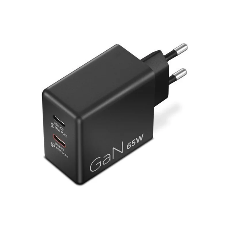 Φωτογραφία προϊόντος: Lenovo Charger Dual USB-C 65W GaN Black (G0A6065BEU)