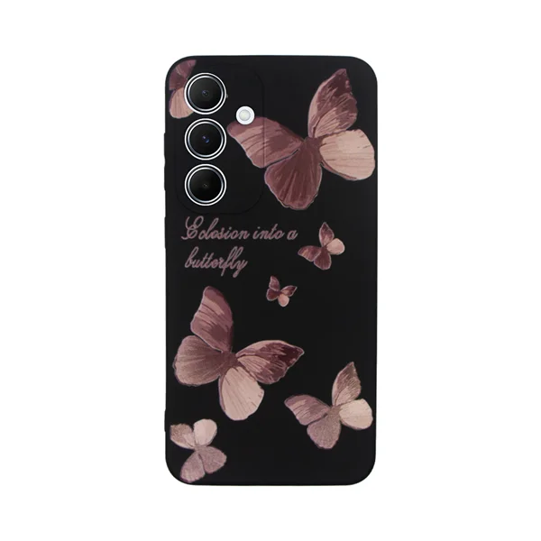 Φωτογραφία προϊόντος: Vivid Silicone Case Samsung Galaxy A55 5G Butterfly Black/Pink