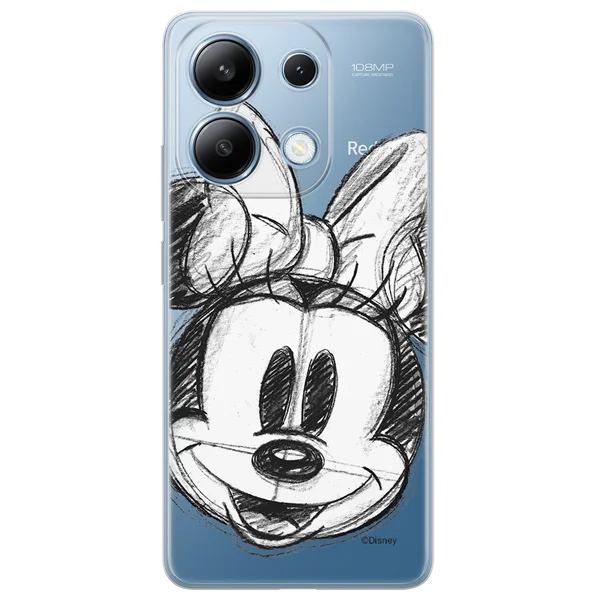 Φωτογραφία προϊόντος: Disney Case Redmi Note 13 4G Minnie Partial Print Sketch Transparent