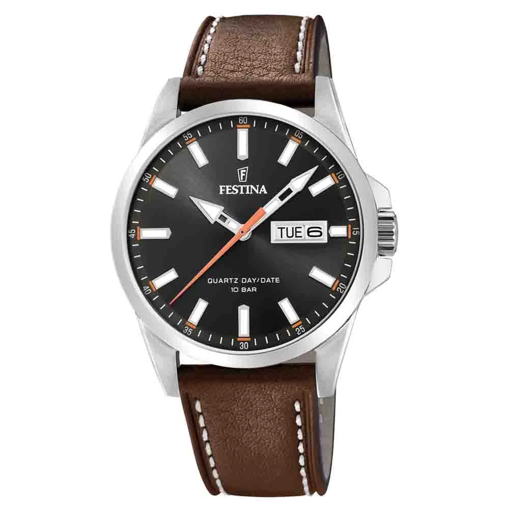 Φωτογραφία προϊόντος: Ρολόι Ανδρικό Stainless Steel Brown Leather Strap Festina F20358/2