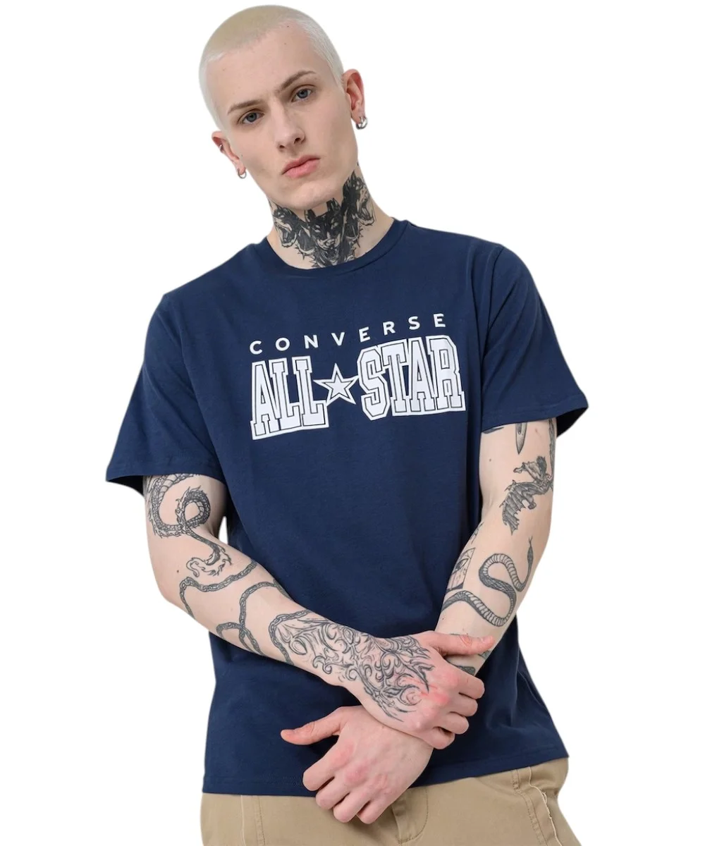 Φωτογραφία προϊόντος: Converse - Ανδρικό T‑shirt All Star Tee CVM5T163-410 Μπλε