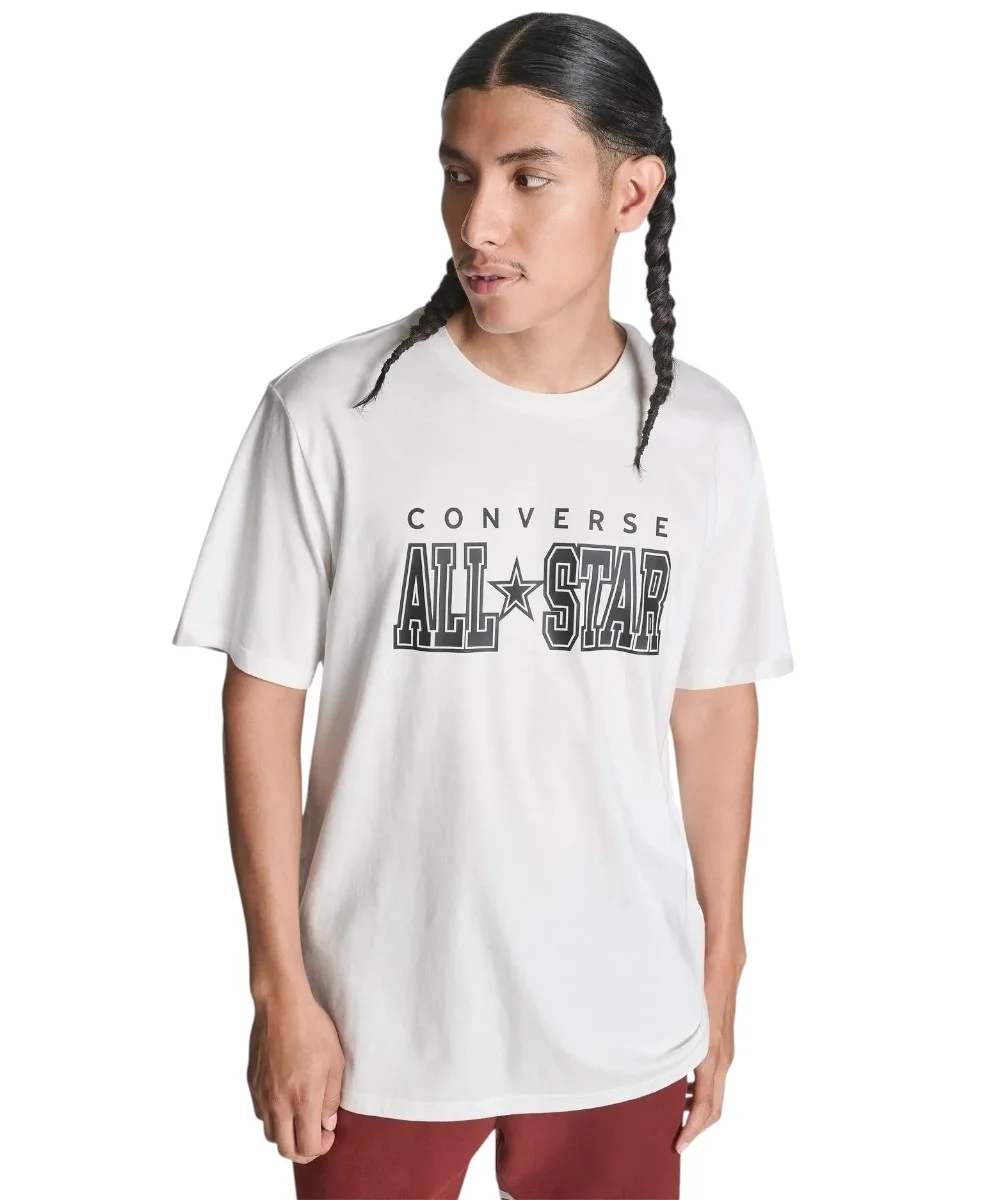 Φωτογραφία προϊόντος: Converse - Ανδρικό T‑shirt All Star Tee CVM5T163-100 Λευκό