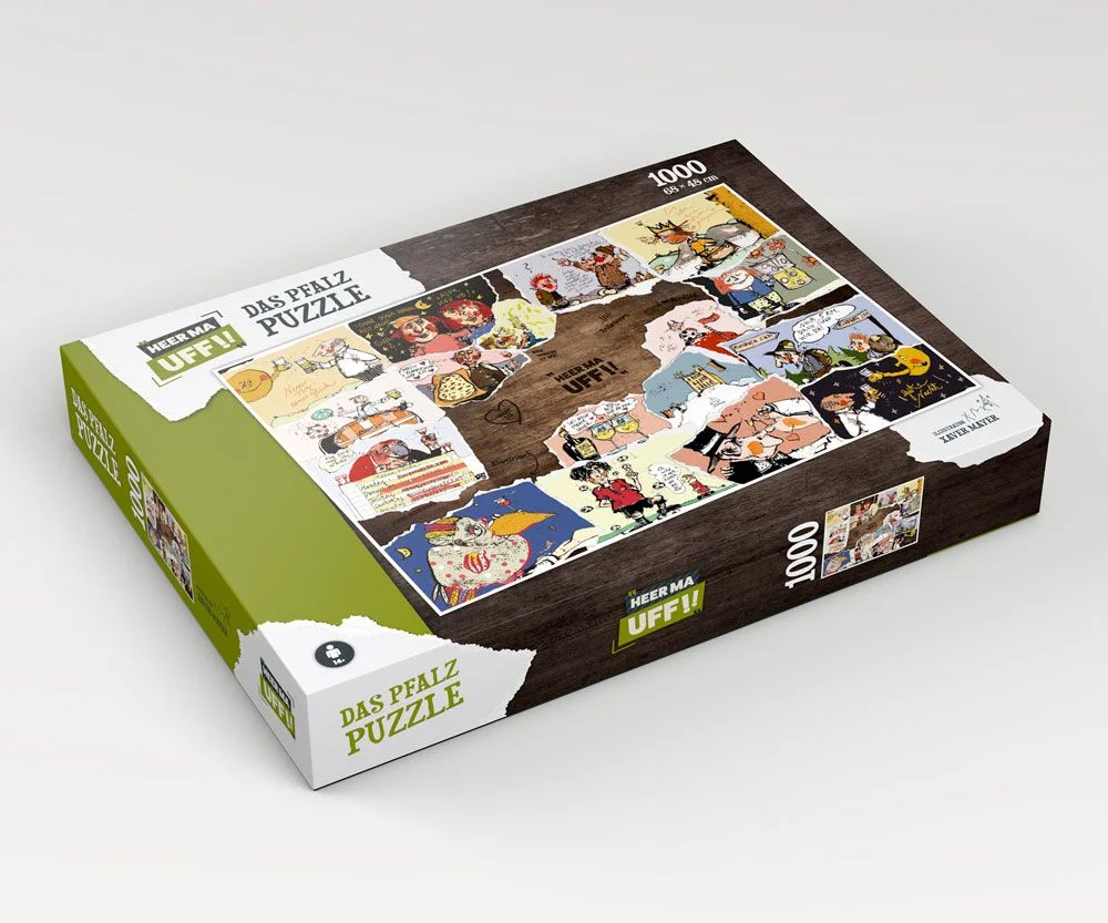 Φωτογραφία προϊόντος: heo Games Heer Ma Uff!! - Das Pfalzpuzzle - Jigsaw Puzzle (1000 pieces)