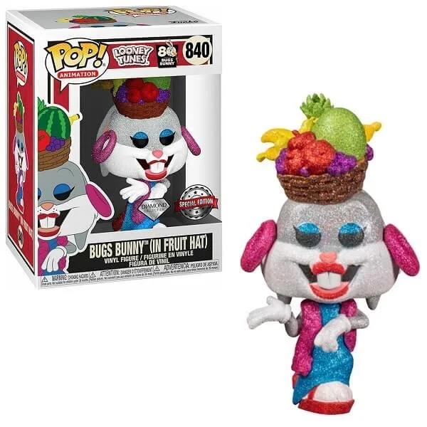 Φωτογραφία προϊόντος: Funko POP Animation Looney Tunes - Bugs Bunny (In Fruit Hat) Diamond 840 Vinyl Figure Special Edition
