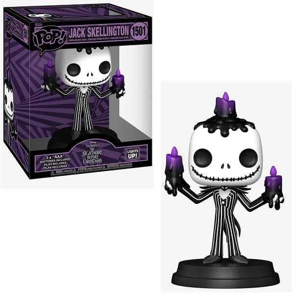 Φωτογραφία προϊόντος: Funko POP Disney Nightmare Before Christmas - Jack Skellington 1501 Vinyl Figure Lights Up Supersized 20εκ.