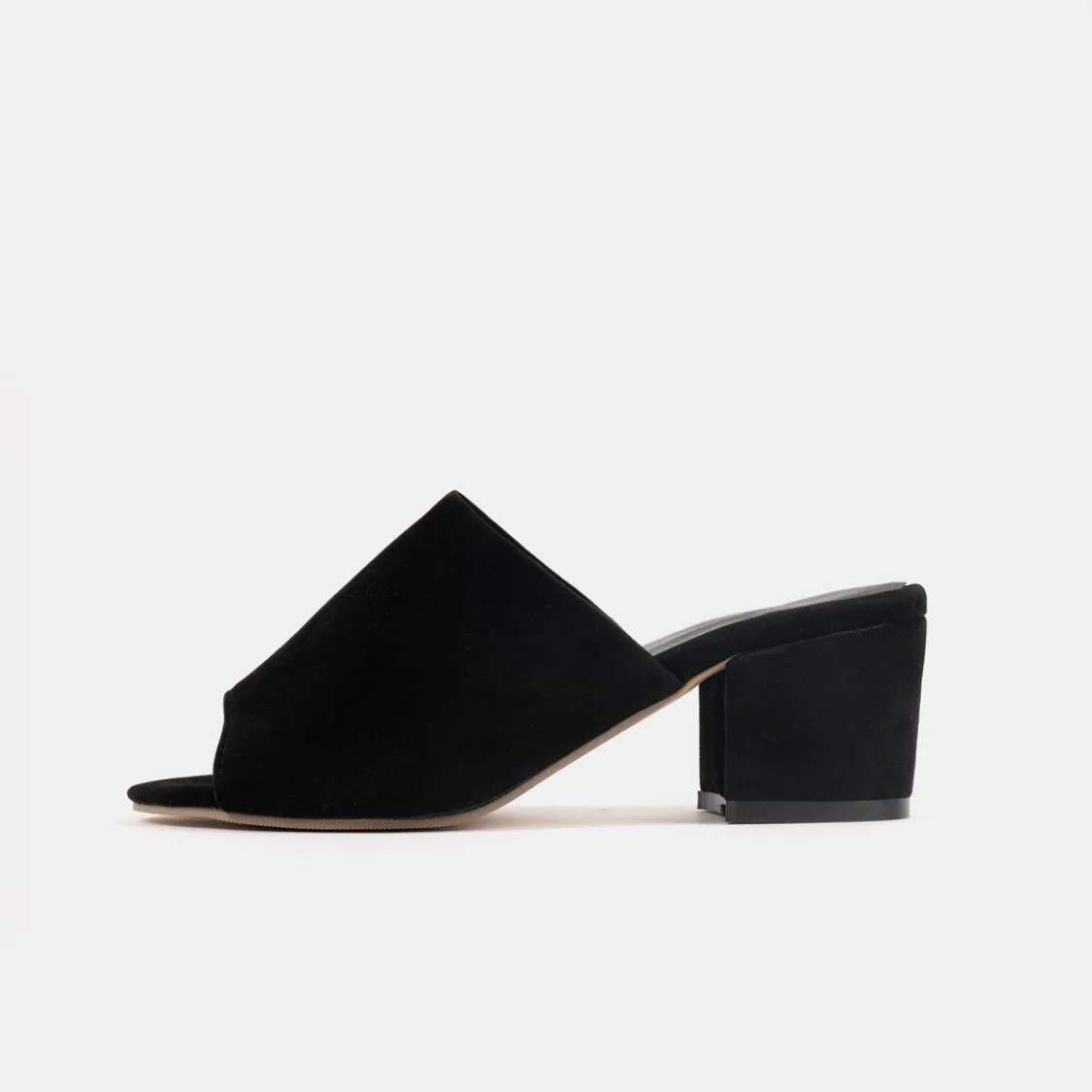 Φωτογραφία προϊόντος: PLATO Mule μαύρο suede
