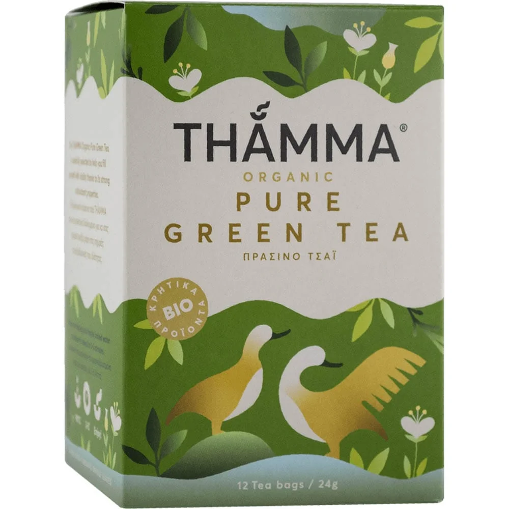 Φωτογραφία προϊόντος: Τσάι Pure Green (12x2g) 24g Thamma Bio - 221030384 Βιολογικό προϊόν