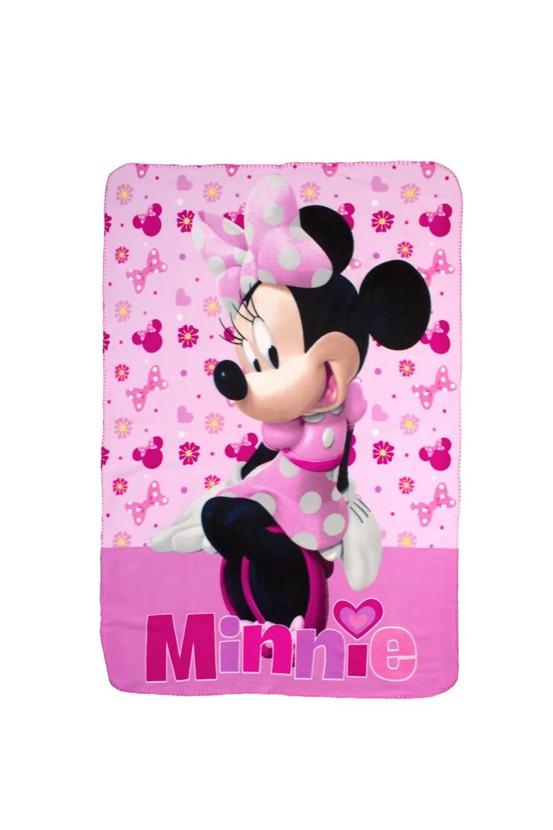 Φωτογραφία προϊόντος: DIMcol Κουβέρτα Fleece Disney Home Minnie 37 100X140 Pink 100% Polyester