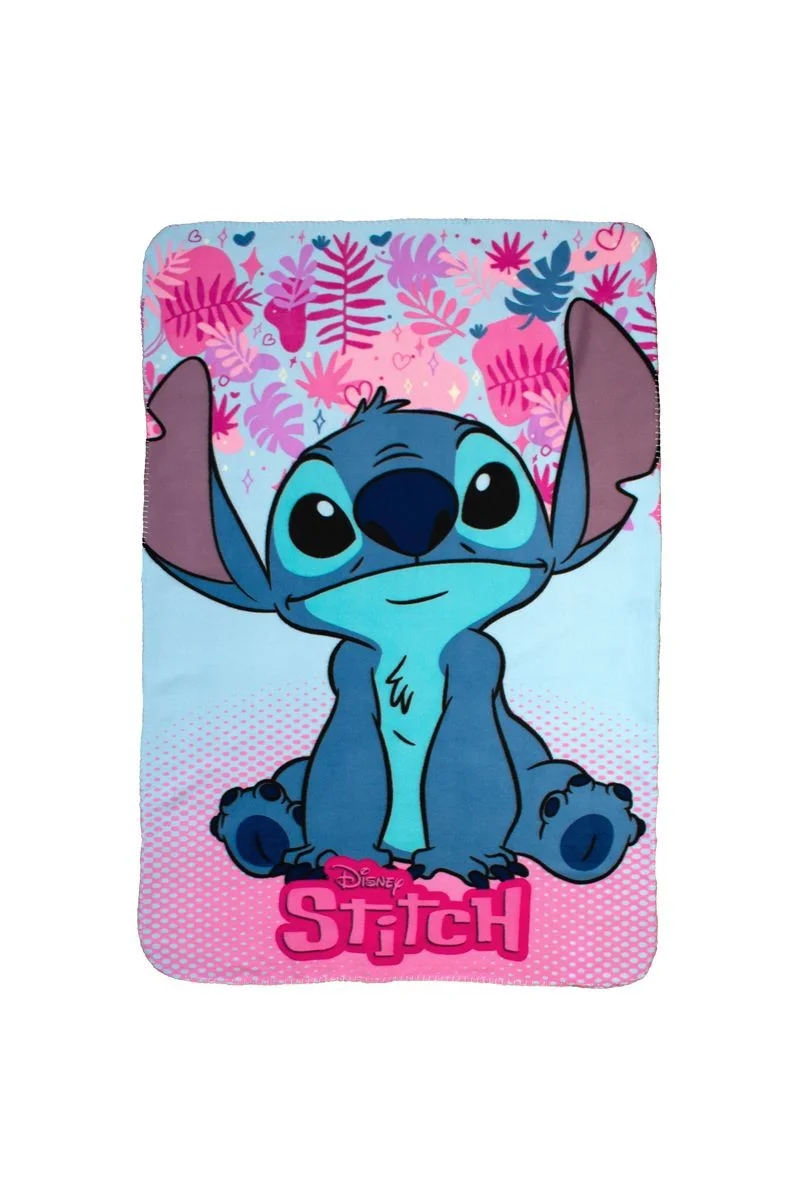 Φωτογραφία προϊόντος: DIMcol Κουβέρτα Fleece Disney Home Stitch 68 100X140 Ice Blue-Pink 100% Polyester
