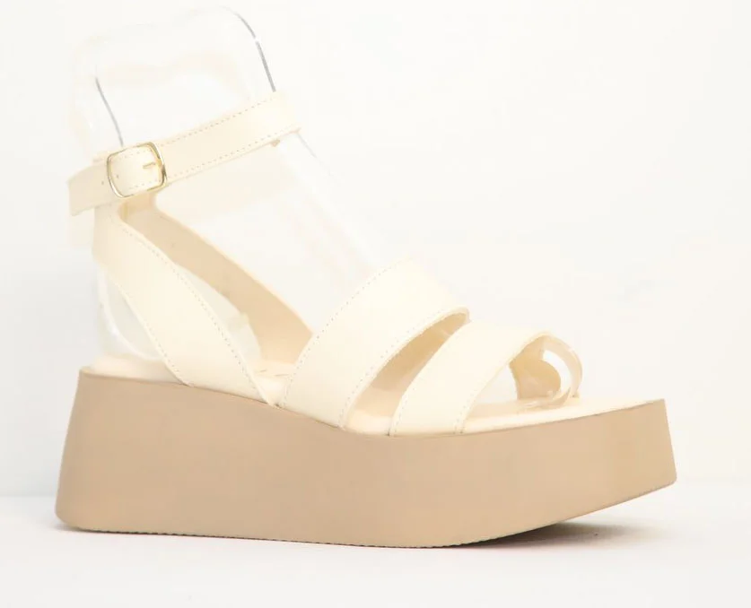 Φωτογραφία προϊόντος: Anteos Shoes Anteos 24303 Γυναικεία Σανδάλια Eco σε Off White χρώμα