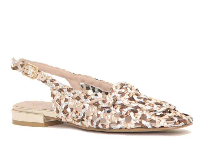 Φωτογραφία προϊόντος: top3shoes Top3 Shoes SF25413 Γυναικείες Χαμηλές Γόβες από Δέρμα σε Χρυσό - Μπρονζέ χρώμα