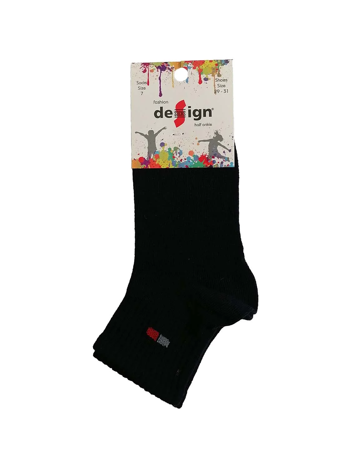 Φωτογραφία προϊόντος: Design Socks ΠΑΙΔΙΚΗ ΚΑΛΤΣΑ ΗΜΙΚΟΝΤΗ ΑΓΟΡΙΩΝ ΚΑΙ ΚΟΡΙΤΣΙΩΝ DESIGN 5111-0 - ΜΑΥΡΟ