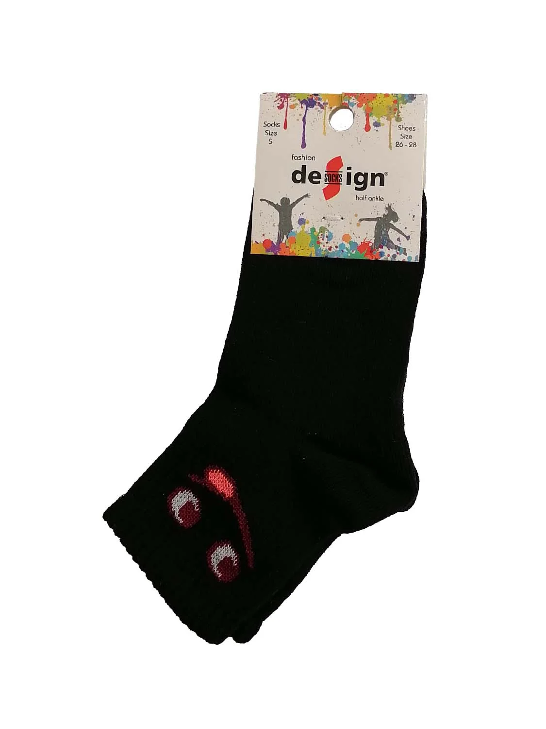 Φωτογραφία προϊόντος: Design Socks ΠΑΙΔΙΚΗ ΚΑΛΤΣΑ ΗΜΙΚΟΝΤΗ ΑΓΟΡΙΩΝ ΚΑΙ ΚΟΡΙΤΣΙΩΝ DESIGN 5111-1 - ΜΑΥΡΟ