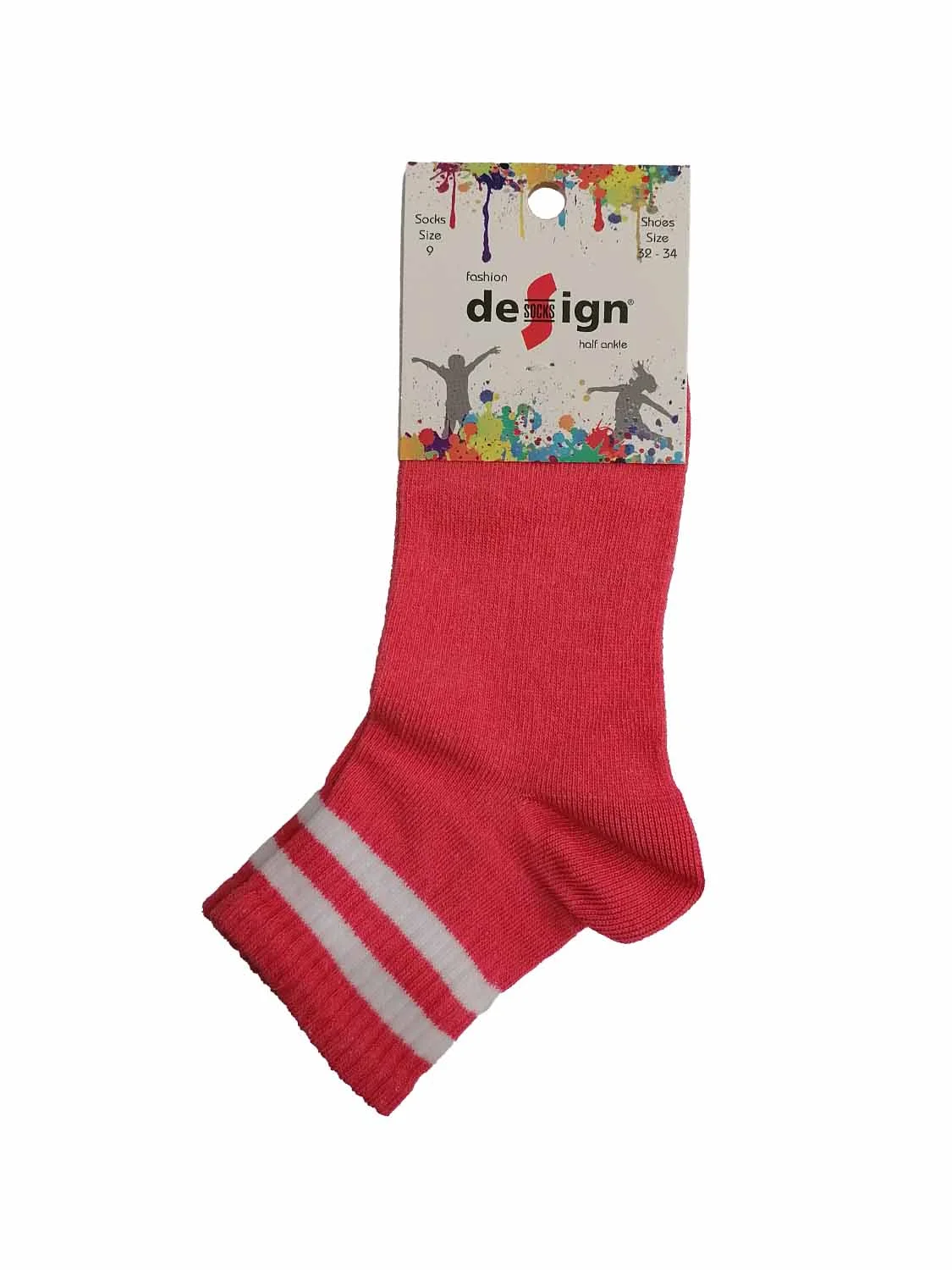Φωτογραφία προϊόντος: Design Socks ΠΑΙΔΙΚΗ ΚΑΛΤΣΑ ΗΜΙΚΟΝΤΗ ΓΙΑ ΚΟΡΙΤΣΙ DESIGN 5111-4 - ΚΟΡΑΛΙ