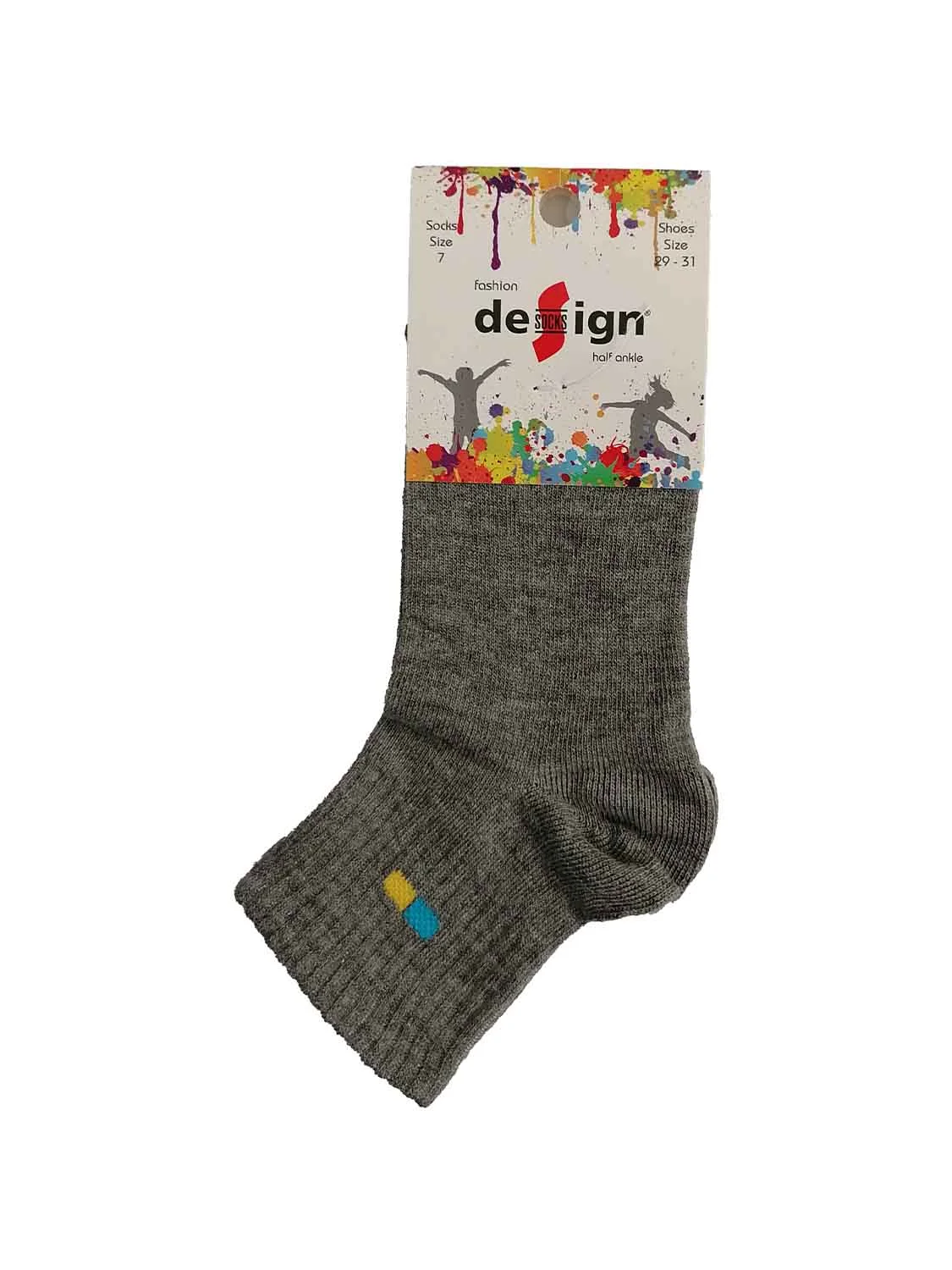 Φωτογραφία προϊόντος: Design Socks ΠΑΙΔΙΚΗ ΚΑΛΤΣΑ ΗΜΙΚΟΝΤΗ ΑΓΟΡΙΩΝ ΚΑΙ ΚΟΡΙΤΣΙΩΝ DESIGN 5111-0 - ΓΚΡΙ