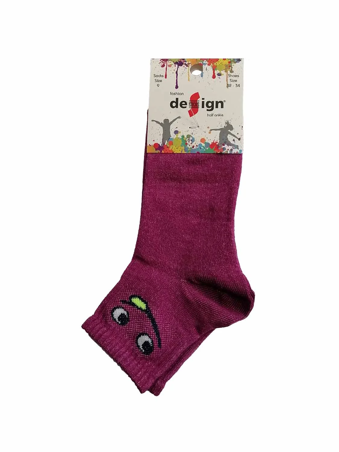 Φωτογραφία προϊόντος: Design Socks ΠΑΙΔΙΚΗ ΚΑΛΤΣΑ ΗΜΙΚΟΝΤΗ ΓΙΑ ΚΟΡΙΤΣΙ DESIGN 5111-1 - ΛΙΛΑ
