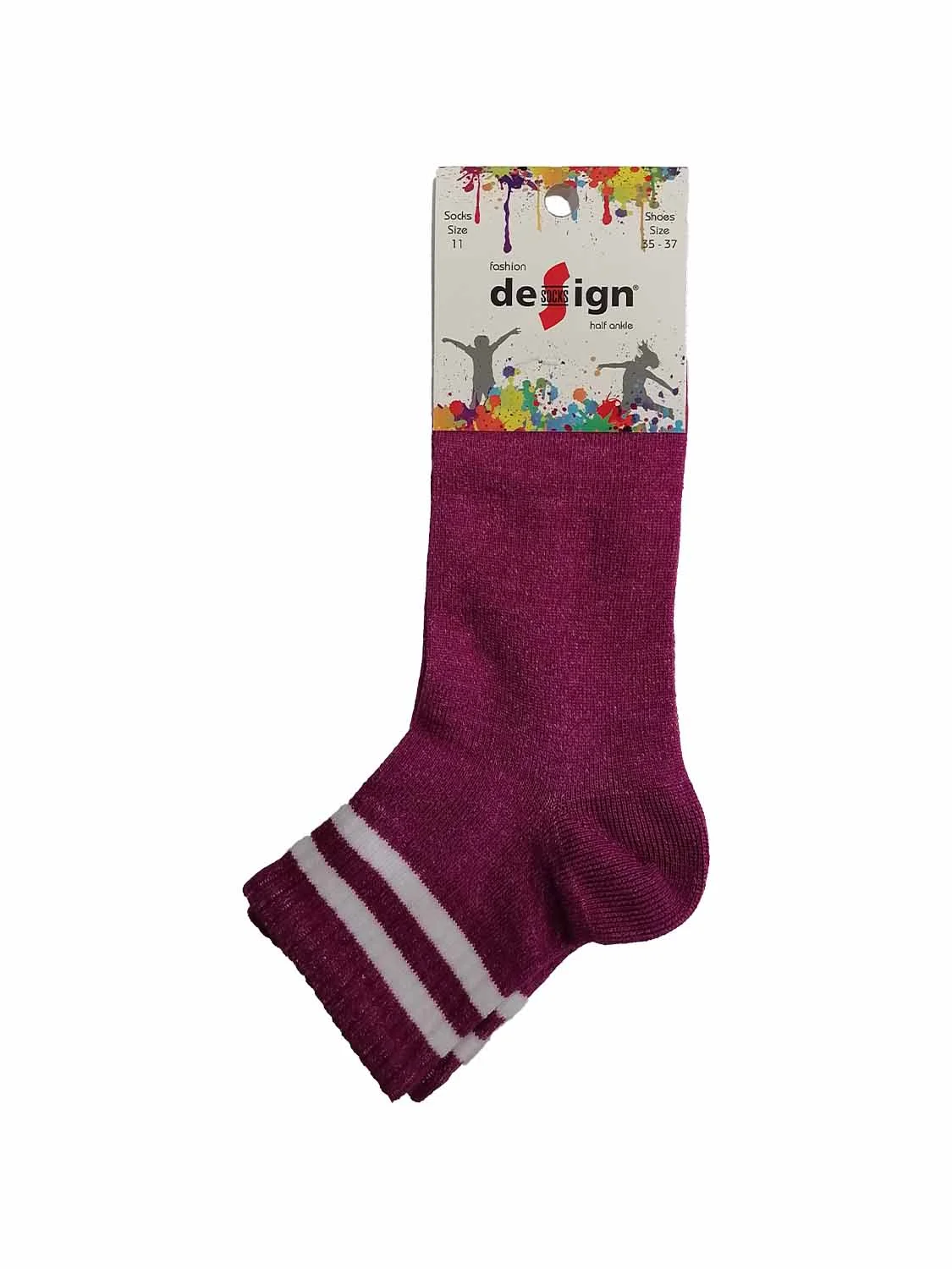 Φωτογραφία προϊόντος: Design Socks ΠΑΙΔΙΚΗ ΚΑΛΤΣΑ ΗΜΙΚΟΝΤΗ ΓΙΑ ΚΟΡΙΤΣΙ DESIGN 5111-4 - ΜΩΒ