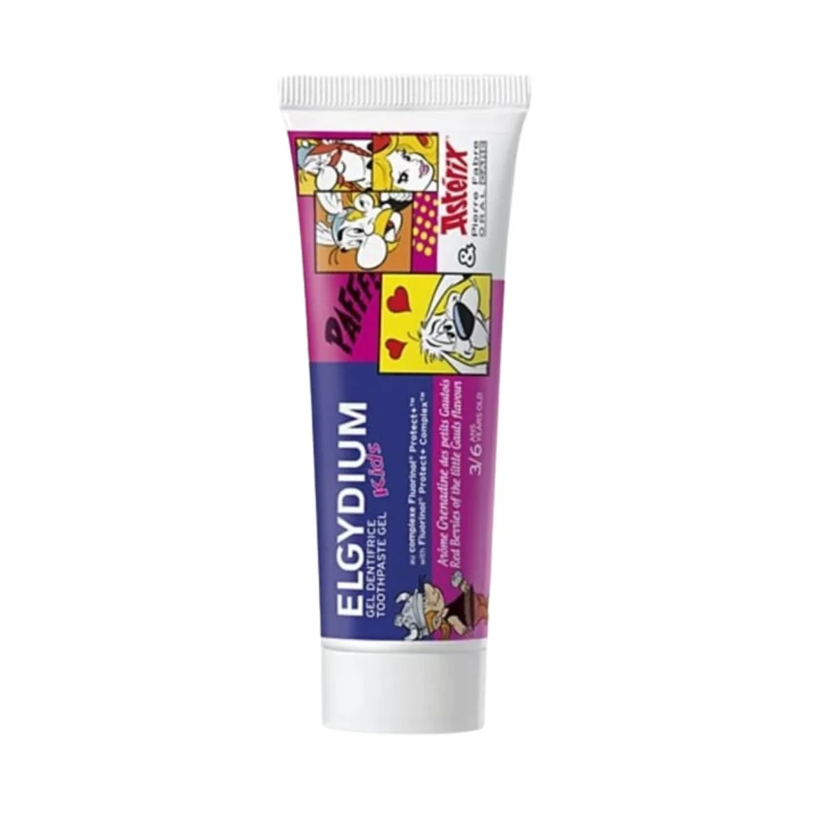 Φωτογραφία προϊόντος: Elgydium,Elgydium Toothpastes Elgydium Kids Asterix Red Berries of the Little Gauls Flavour Toothpaste 3-6Υears 1000ppm 50ml