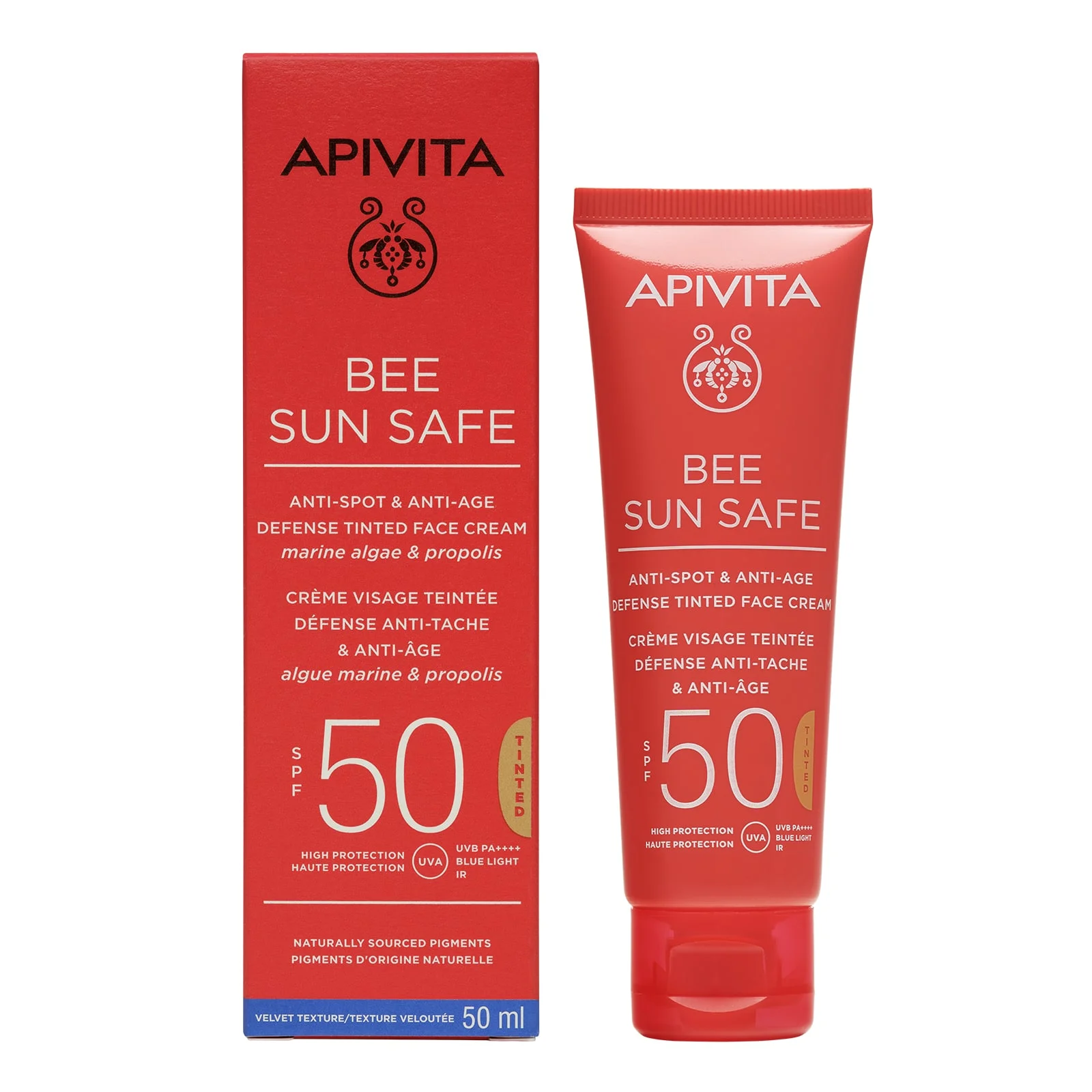 Φωτογραφία προϊόντος: Apivita,Apivita Bee Sun Safe Apivita Bee Sun Safe Κρέμα Προσώπου Κατά Των Πανάδων & Των Ρυτίδων SPF50 Με Χρώμα 50ml