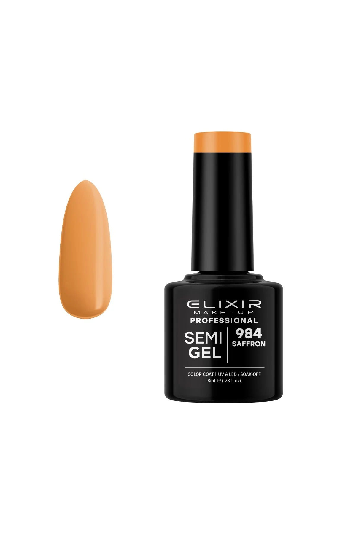 Φωτογραφία προϊόντος: Ημιμόνιμο Βερνίκι Elixir Semi Gel 984 Suffron 8ml