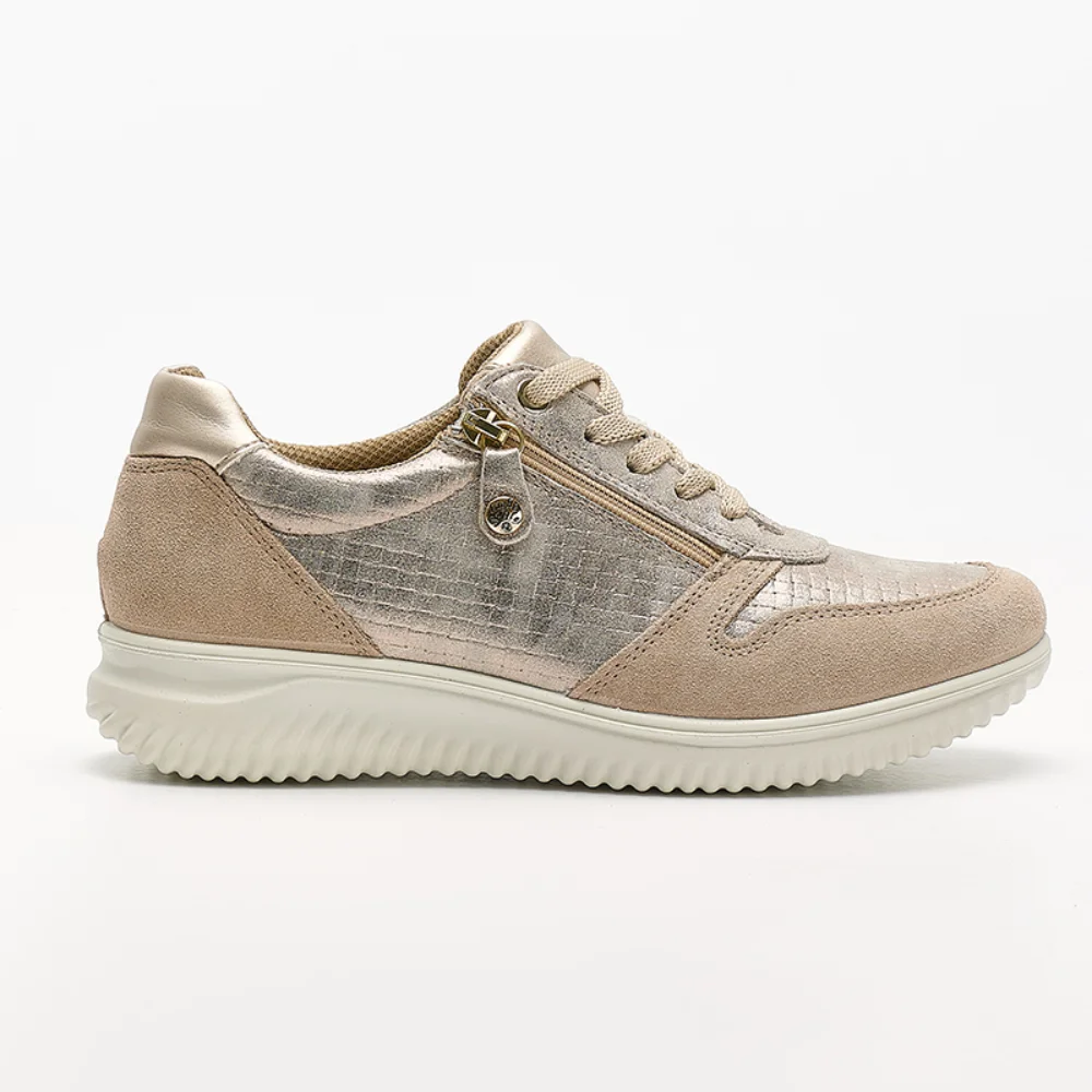 Φωτογραφία προϊόντος: Imac Sneakers Γυναικείο δέρμα/δέρμα Nubuck Μπεζ IMA/556040 TAUPE