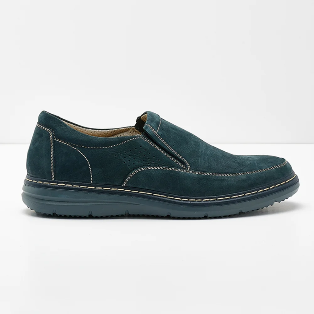 Φωτογραφία προϊόντος: Imac Μοκασίνια-Loafers Ανδρικό δέρμα Nubuck Μπλέ IMA/151010 BLU/BEIGE