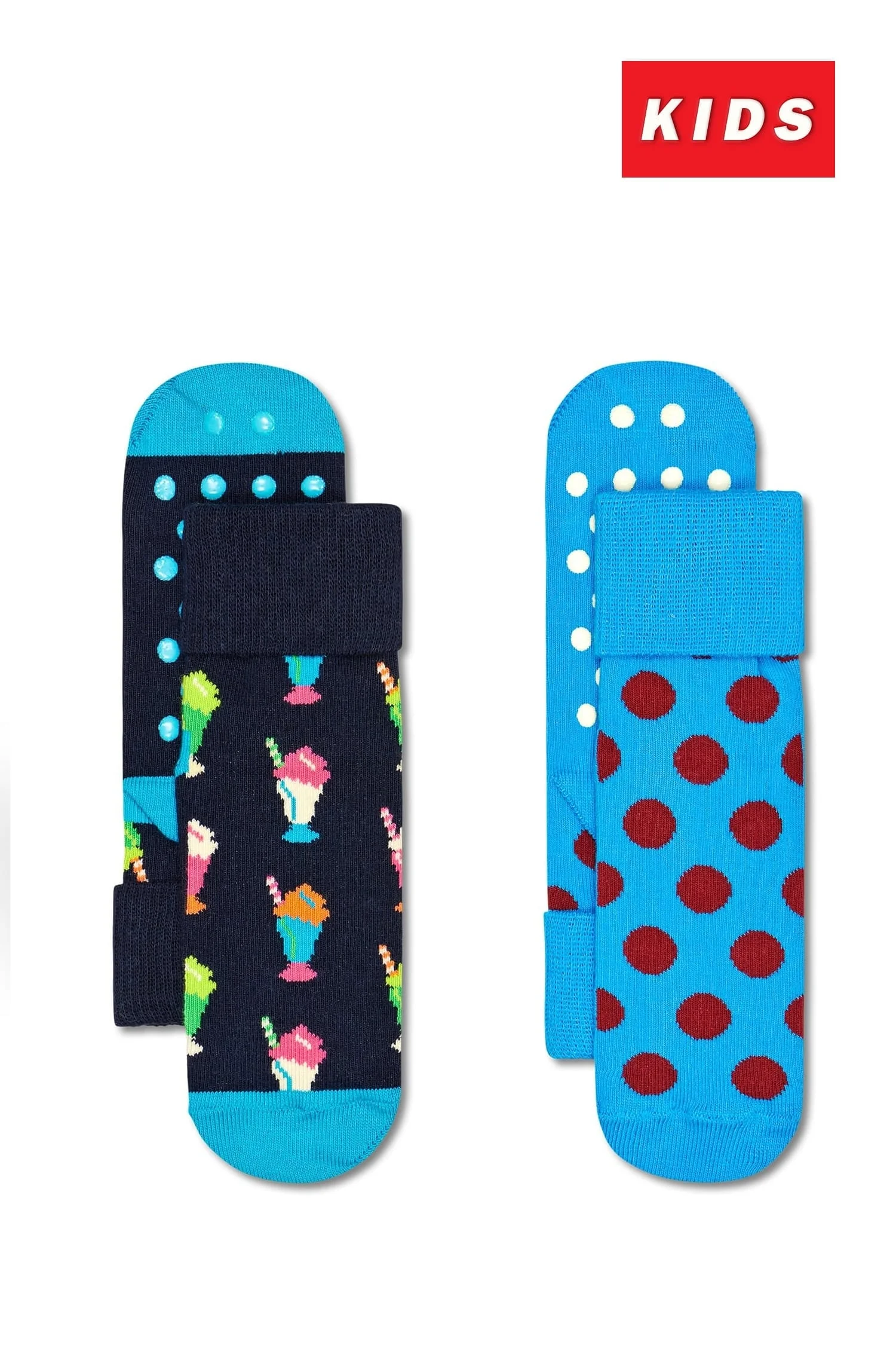 Φωτογραφία προϊόντος: HAPPY SOCKS ΚΑΛΤΣΕΣ ΠΑΙΔΙΚΕΣ ΑΝΤΙΟΛΙΣΘΗΤΙΚΕΣ 2-PACK KIDS MILKSHAKE ANTI-SLIP ΠΟΛΥΧΡΩΜΟ