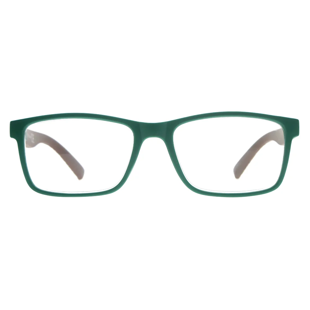 Φωτογραφία προϊόντος: Frog Optical Γυαλιά Πρεσβυωπίας F319 με Πράσινη Μετώπη και Καφέ Βραχίονες +3.50