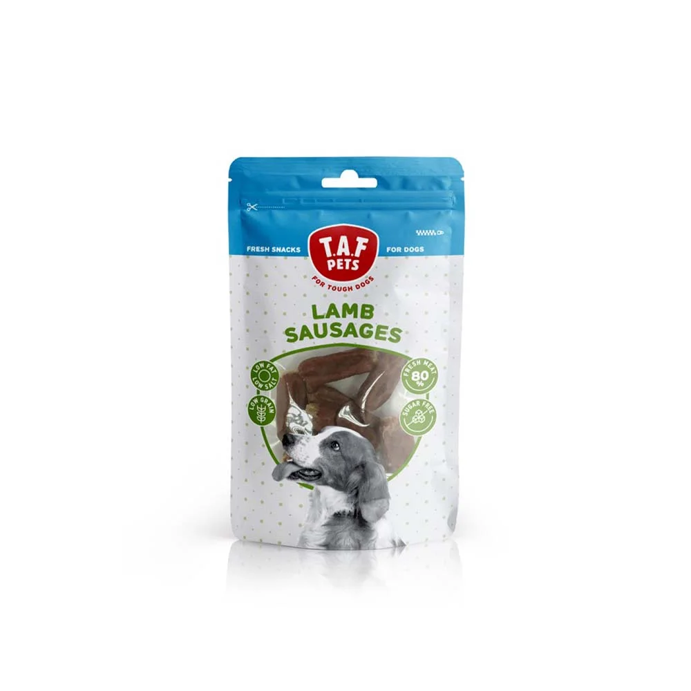 Φωτογραφία προϊόντος: Taf Pets Fresh Treats Λιχουδιές Lamb Sausages Λουκάνικα με Αρνί 75gr