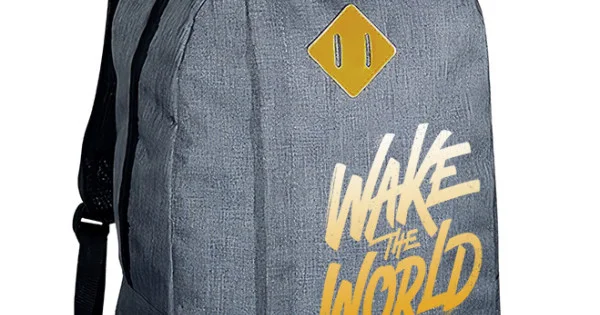 Φωτογραφία προϊόντος: Σακίδιο πλάτης Takeposition Riv, Wake the World, 1 κεντρική θέση, 45Y x 30Π x 16Β, Γκρι, 975-5017