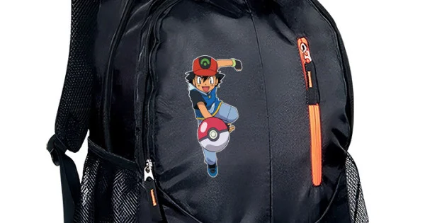 Φωτογραφία προϊόντος: Σακίδιο πλάτης Takeposition Wild Pokemon Ash, 2 κεντρική θέση Rpet 600D 45Y x 29Π x 17Β, Μαύρο, 970-1206
