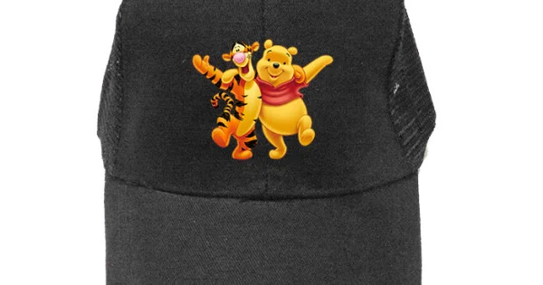 Φωτογραφία προϊόντος: Παιδικό καπέλο unisex onesize βαμβακερό Jockey με δίχτυ Takeposition Winnie Friendship, Μαύρο , 119-1029-1