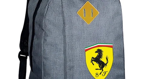 Φωτογραφία προϊόντος: Σακίδιο πλάτης Takeposition Riv, Ferrari logo, 1 κεντρική θέση, 45Y x 30Π x 16Β, Γκρι, 975-9062