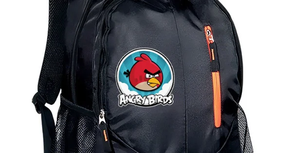 Φωτογραφία προϊόντος: Σακίδιο πλάτης Takeposition Wild Angry Birds, 2 κεντρική θέση Rpet 600D 45Y x 29Π x 17Β, Μαύρο, 970-4743