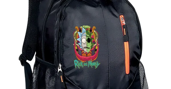 Φωτογραφία προϊόντος: Σακίδιο πλάτης Takeposition Wild Rick and Morty Toxic Rick, 2 κεντρική θέση Rpet 600D 45Y x 29Π x 17Β, Μαύρο, 970-1259