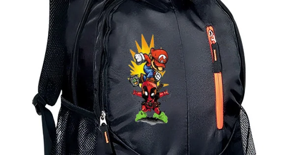 Φωτογραφία προϊόντος: Σακίδιο πλάτης Takeposition Wild Mario Attack, 2 κεντρική θέση Rpet 600D 45Y x 29Π x 17Β, Μαύρο, 970-1176