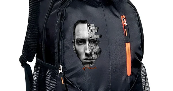 Φωτογραφία προϊόντος: Σακίδιο πλάτης Takeposition Wild Eminem Look, 2 κεντρική θέση Rpet 600D 45Y x 29Π x 17Β, Μαύρο, 970-7519